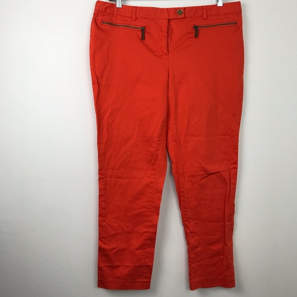 michael kors pants womens orange